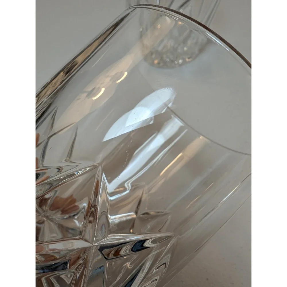 Waterford Marquis Crystal Oversized Tumblers Set 4 Double Old Fashioned 4 3/8